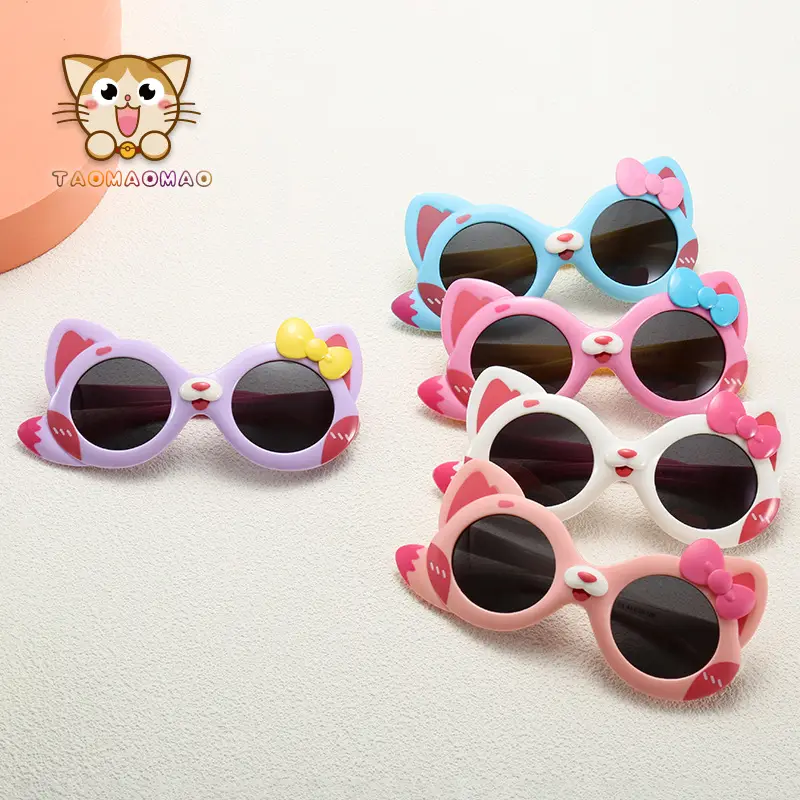 Pink Cartoon Polarizing Sunglasses for Kids