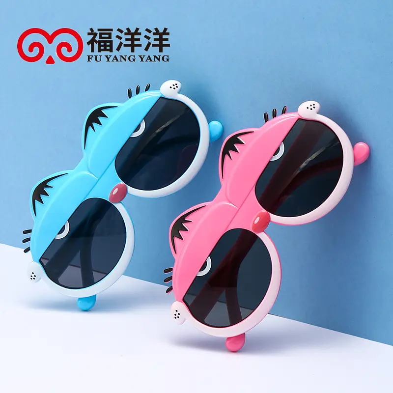 Pink Cartoon Polarizing Sunglasses for Kids — feature 3