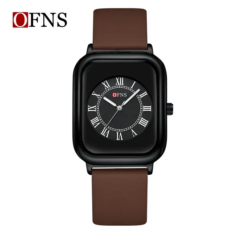 Women's Quartz Watch with Rose Gold Case & Black Strap - Image 3
