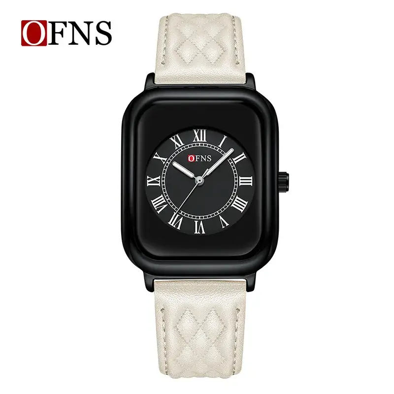 Women's Quartz Watch with Rose Gold Case & Black Strap - Image 5