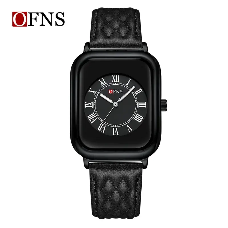 Women's Quartz Watch with Rose Gold Case & Black Strap - Image 9