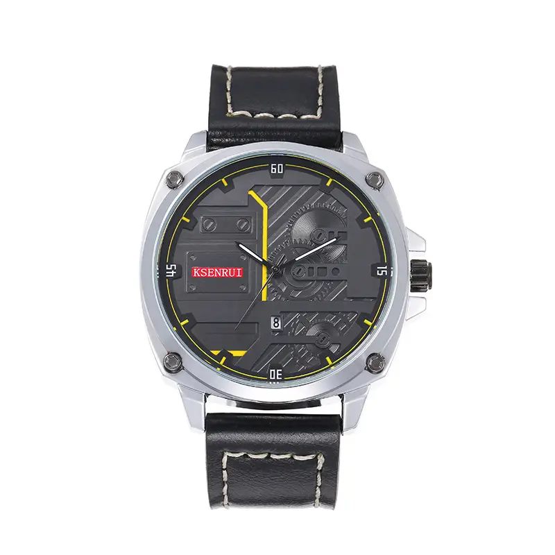 KSENRUI Brown Leather Watch with Retro Design — feature 5