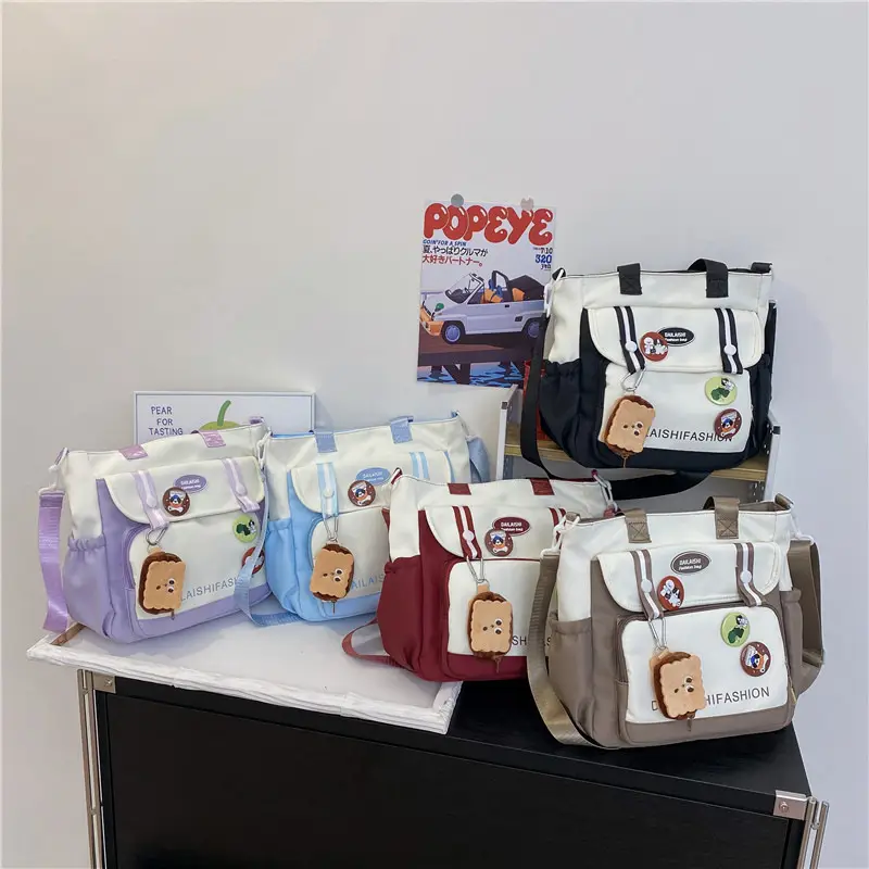 2024 Korean Style Contrast Color Shoulder Bag - Image 7