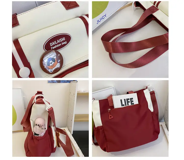 2024 Korean Style Contrast Color Shoulder Bag — feature 10