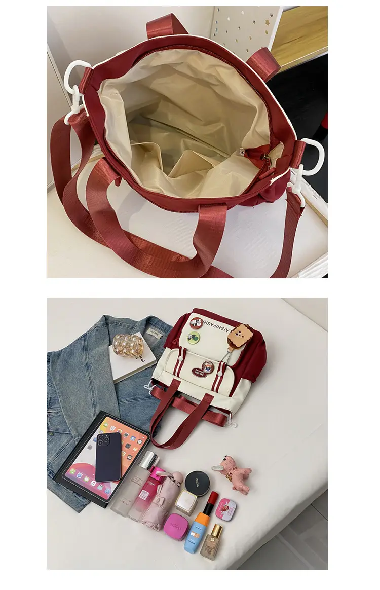 2024 Korean Style Contrast Color Shoulder Bag — feature 11