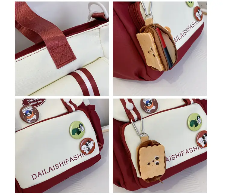 2024 Korean Style Contrast Color Shoulder Bag — feature 9