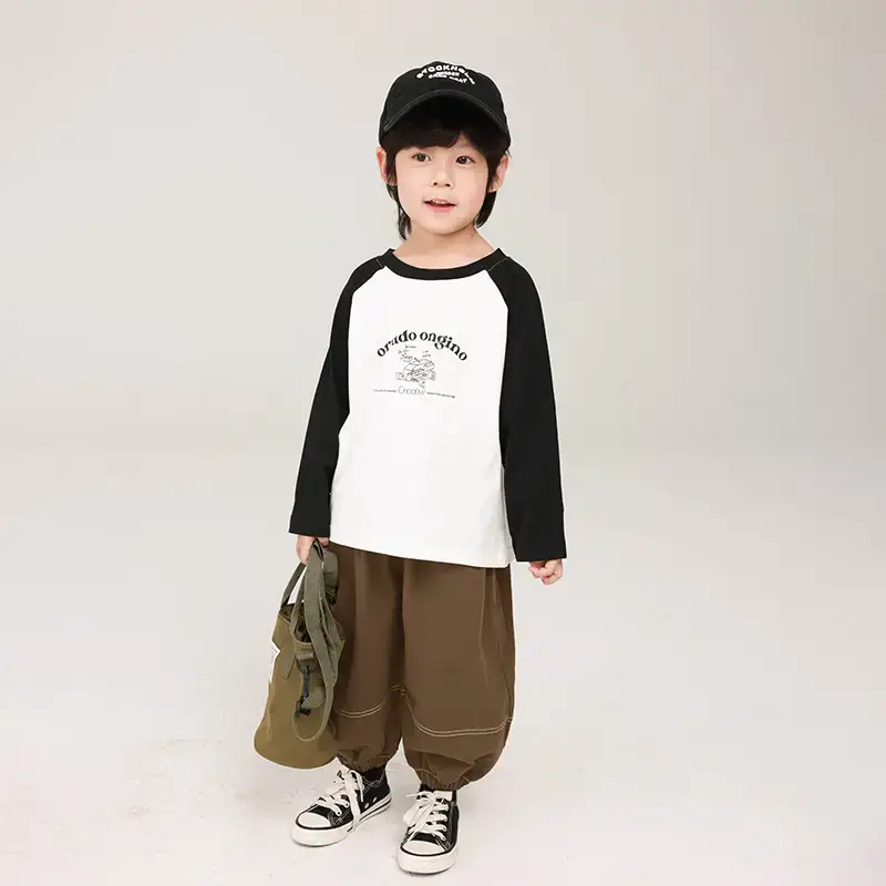 Boys Pure Cotton Color Block T-Shirt Spring Collection