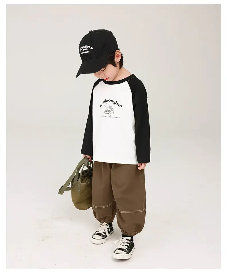 Boys Pure Cotton Color Block T-Shirt Spring Collection — feature 11