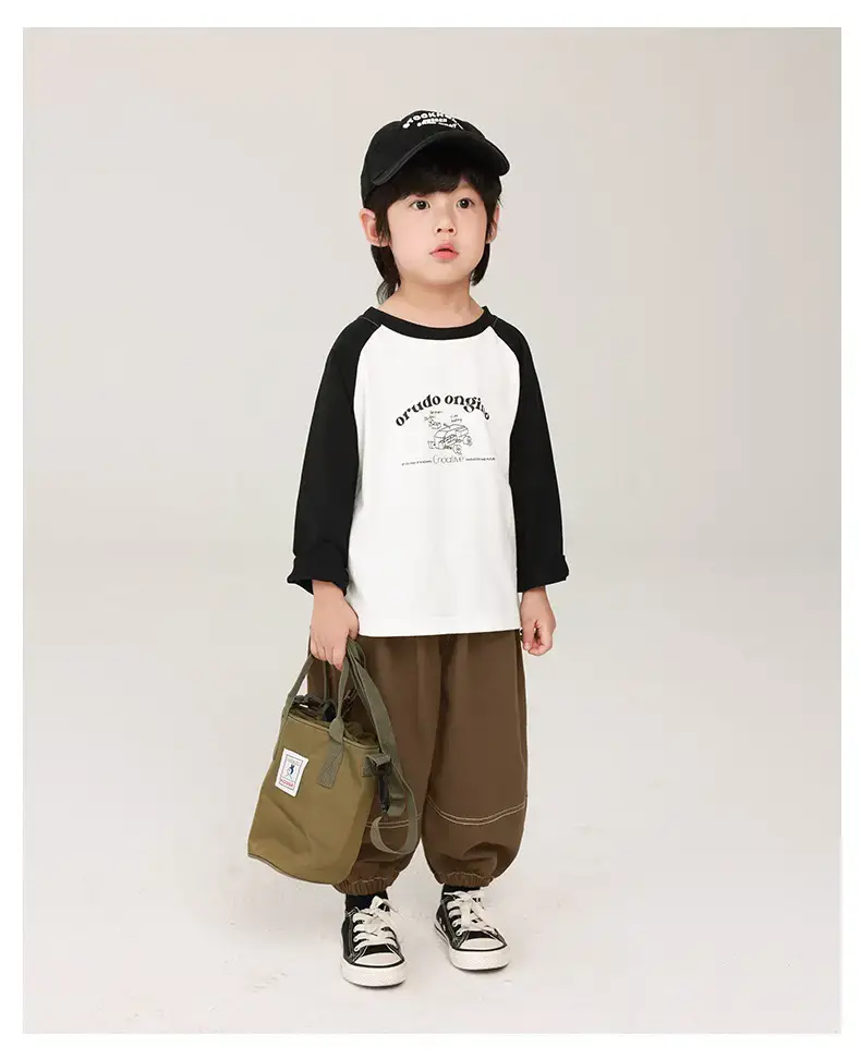 Boys Pure Cotton Color Block T-Shirt Spring Collection — feature 12