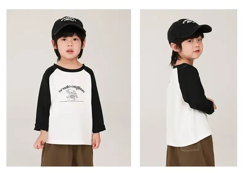 Boys Pure Cotton Color Block T-Shirt Spring Collection — feature 13
