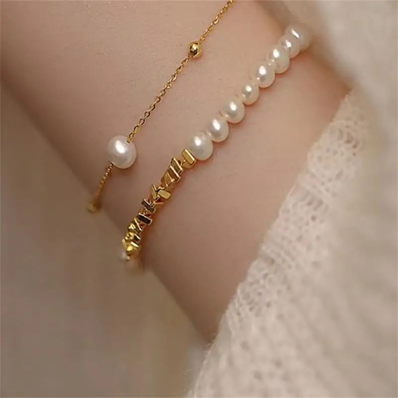 Pearl Bracelet with Gold Clasp for Women — feature 6
