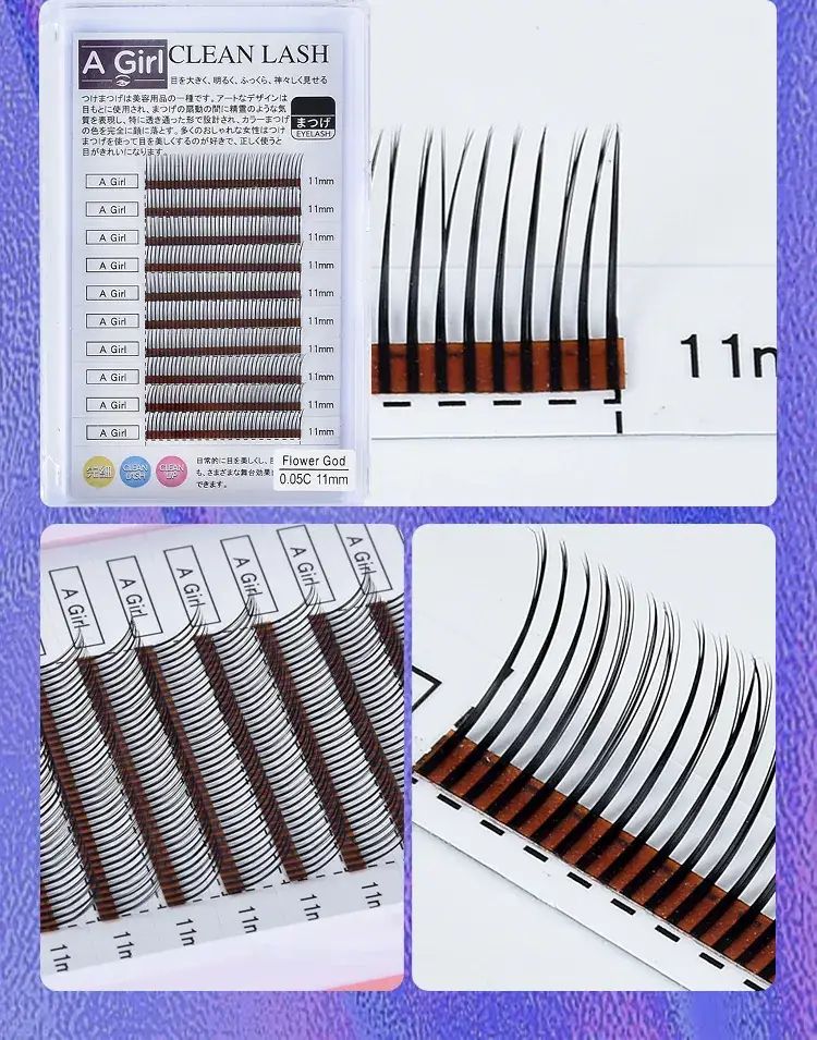 Grafted False Eyelashes 10mm Single Multiple Cartoon Sunflower Style — feature 12