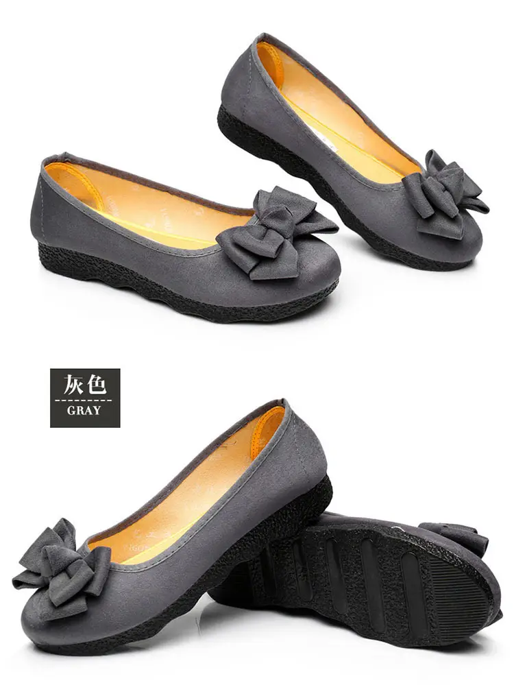 Old Beijing Cloth Shoes Women's Polyurethane Black Work Shoes Flat Bottom Lazy One-Step Pea Shoes Lightweight and Comfortable for Foot Care — feature 23