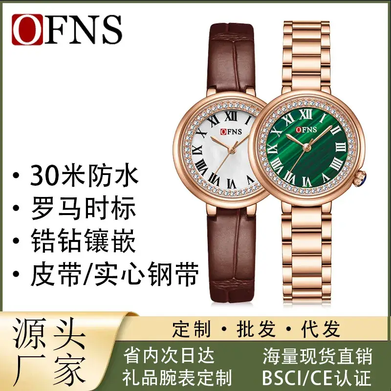 Retro Quartz Watch Women Black Leather Strap - Image 7
