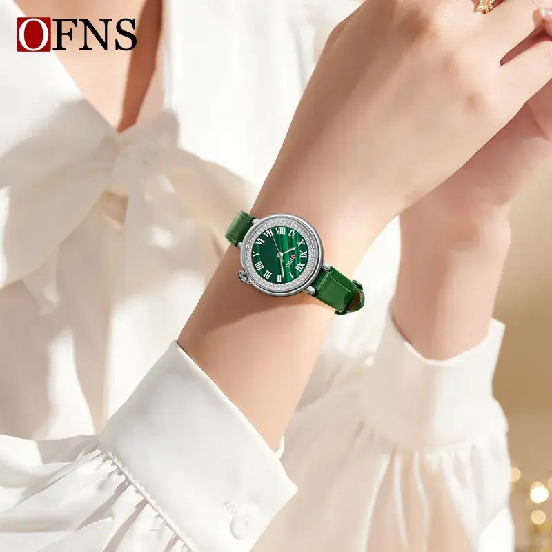 Retro Quartz Watch Women Black Leather Strap - Image 9