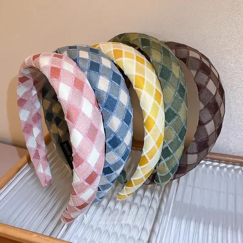 Plaid Headband for Women Cute Hair Accessory - Image 7