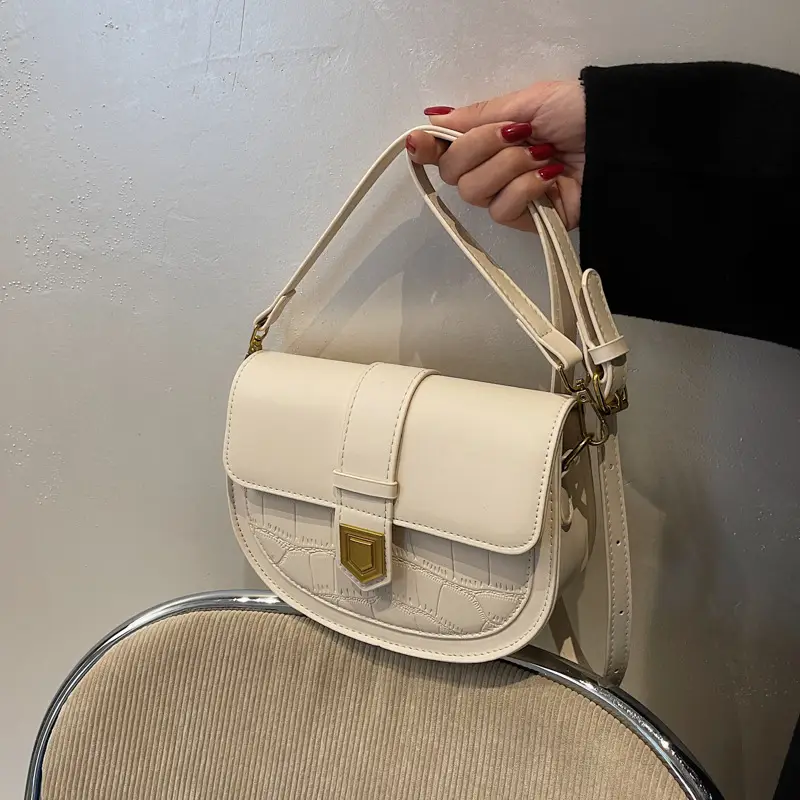 Retro French Saddle Bag Women Spring 2023 - Image 3