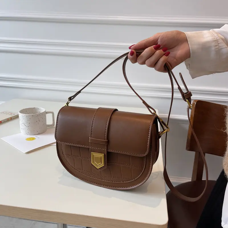 Retro French Saddle Bag Women Spring 2023 - Image 4