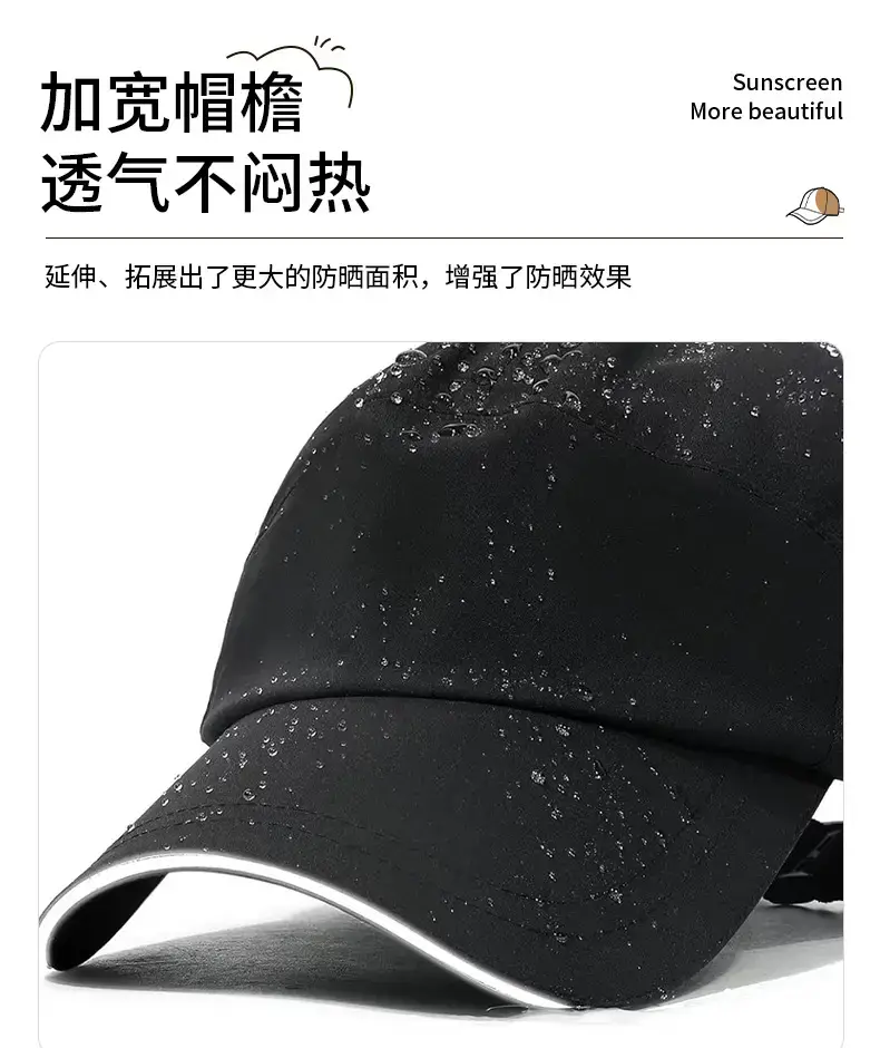 Blue Waterproof Baseball Cap for Outdoor Sports — feature 4
