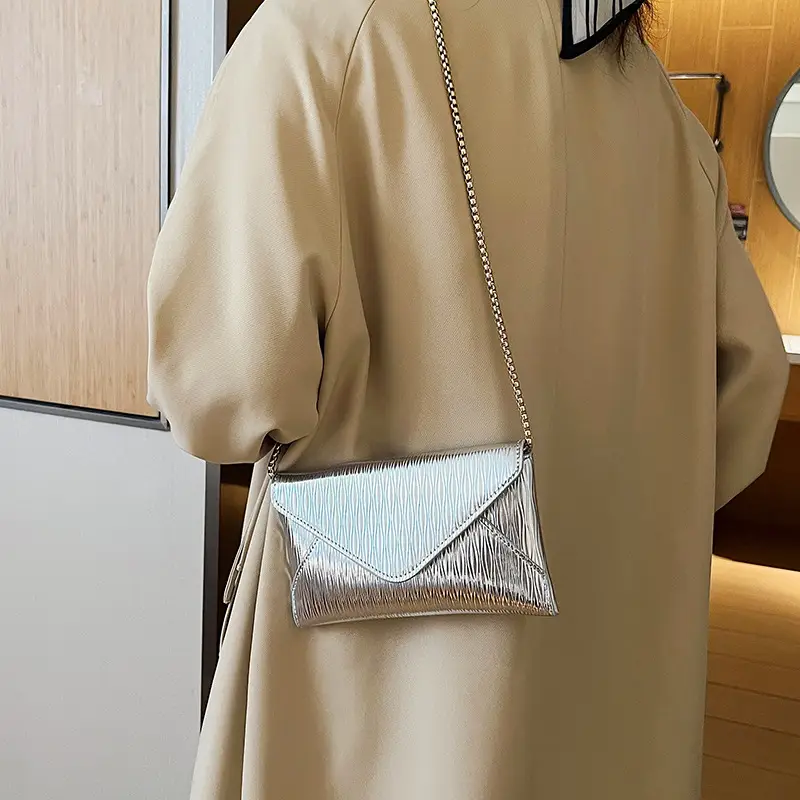 Black Korean Style PU Envelope Bag for Women - Image 7