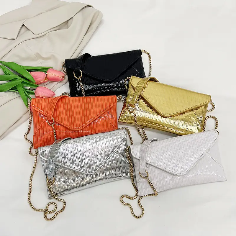 Black Korean Style PU Envelope Bag for Women - Image 9