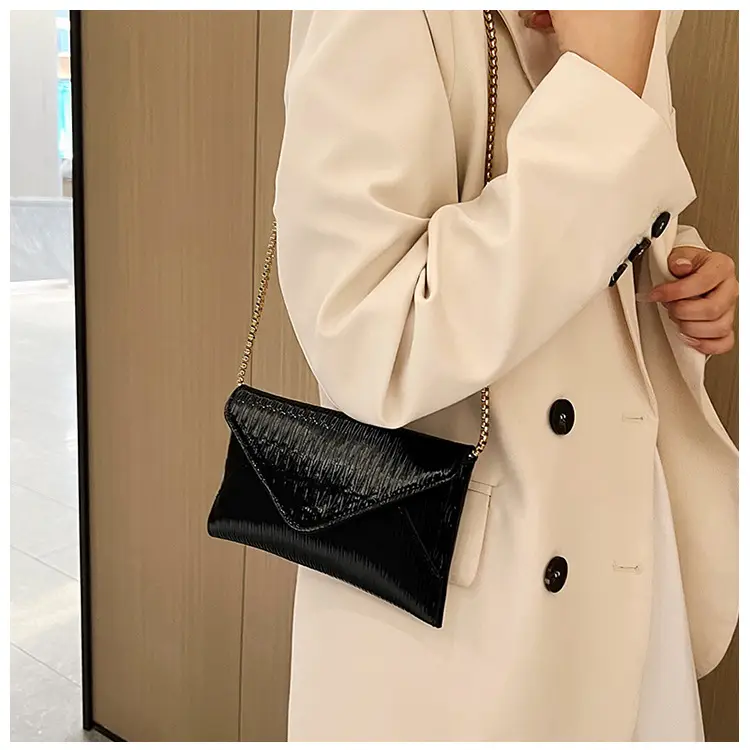 Black Korean Style PU Envelope Bag for Women — feature 17