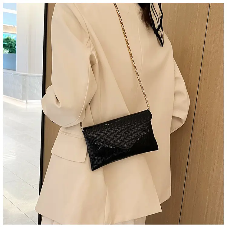 Black Korean Style PU Envelope Bag for Women — feature 18