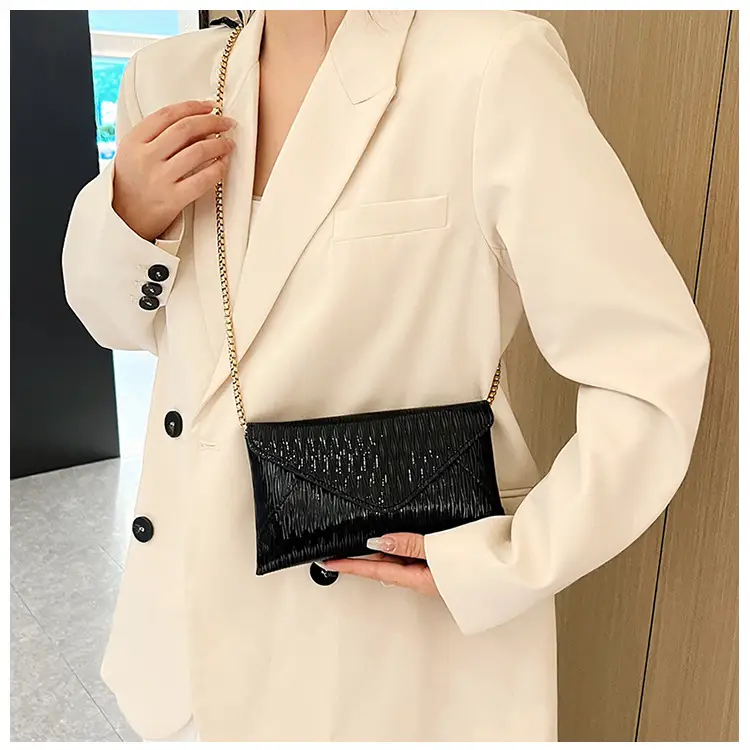 Black Korean Style PU Envelope Bag for Women — feature 19