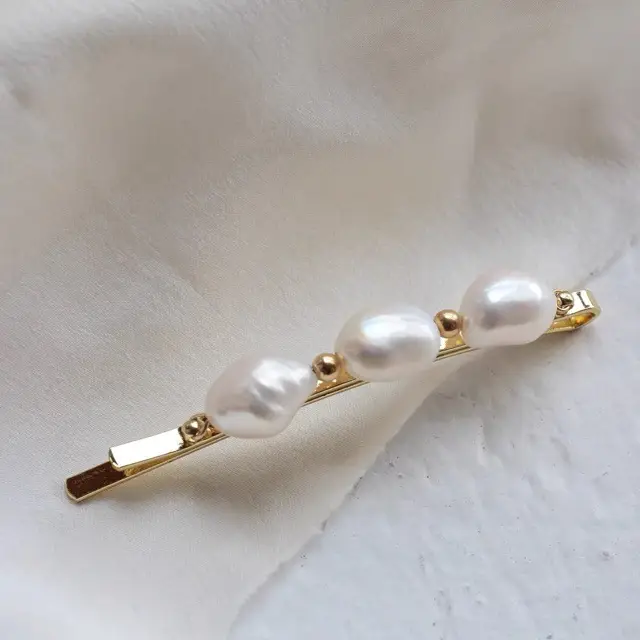 Natural Pearl Hair Clips for Women's South Korea