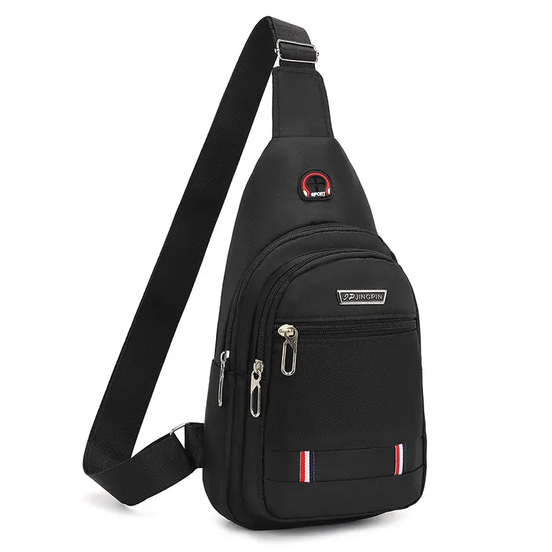 Men's Black Oxford Crossbody Bag 2023 - Image 9