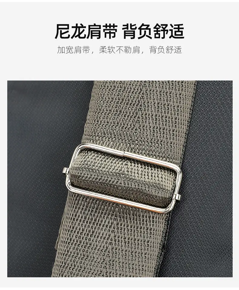 Men's Black Oxford Crossbody Bag 2023 — feature 10