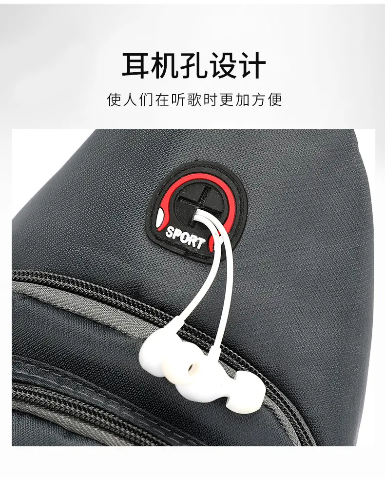 Men's Black Oxford Crossbody Bag 2023 — feature 11