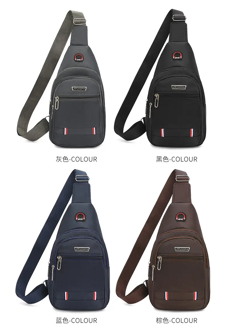 Men's Black Oxford Crossbody Bag 2023 — feature 3