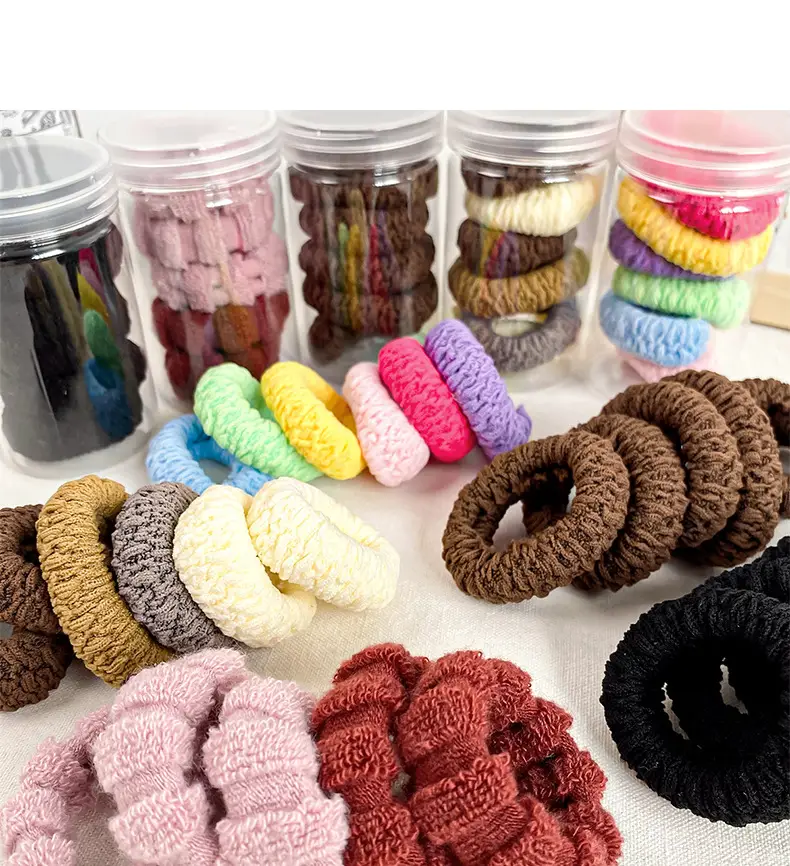 Women's Hair Rope with 6 Pcs Pink & Red Ponytails — feature 8