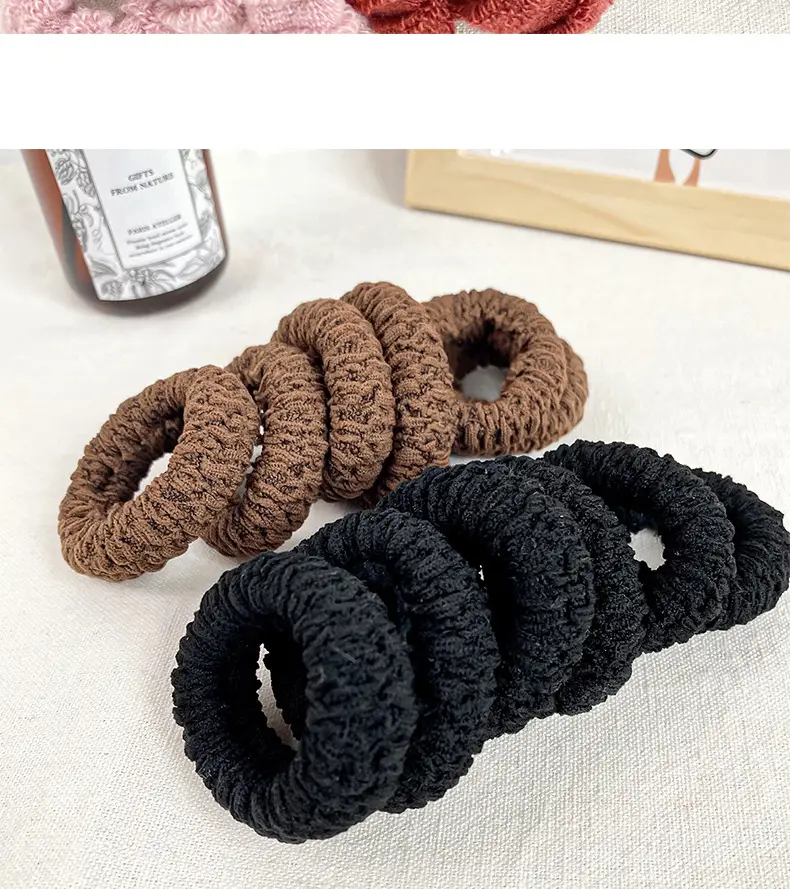 Women's Hair Rope with 6 Pcs Pink & Red Ponytails — feature 9