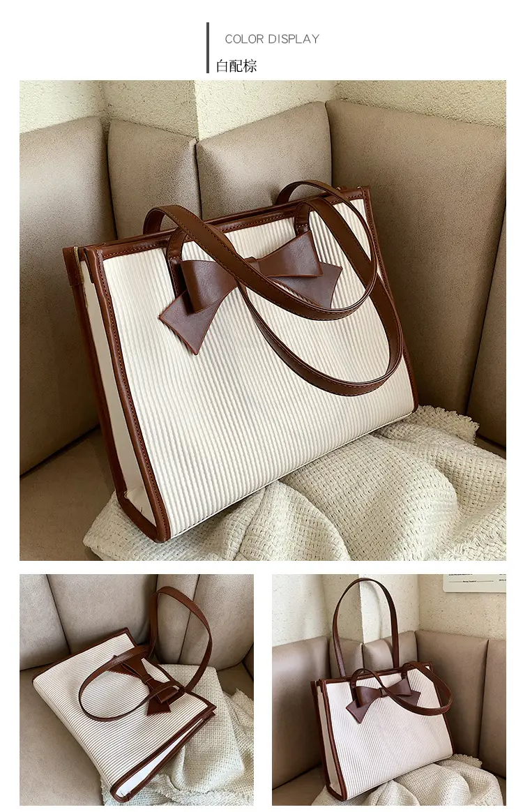 Women Large Capacity Shoulder Bag Commuter Style Satchel Tote — feature 12