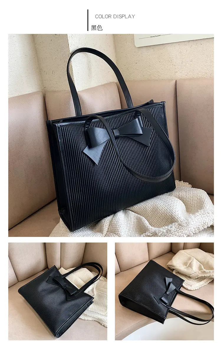 Women Large Capacity Shoulder Bag Commuter Style Satchel Tote — feature 13