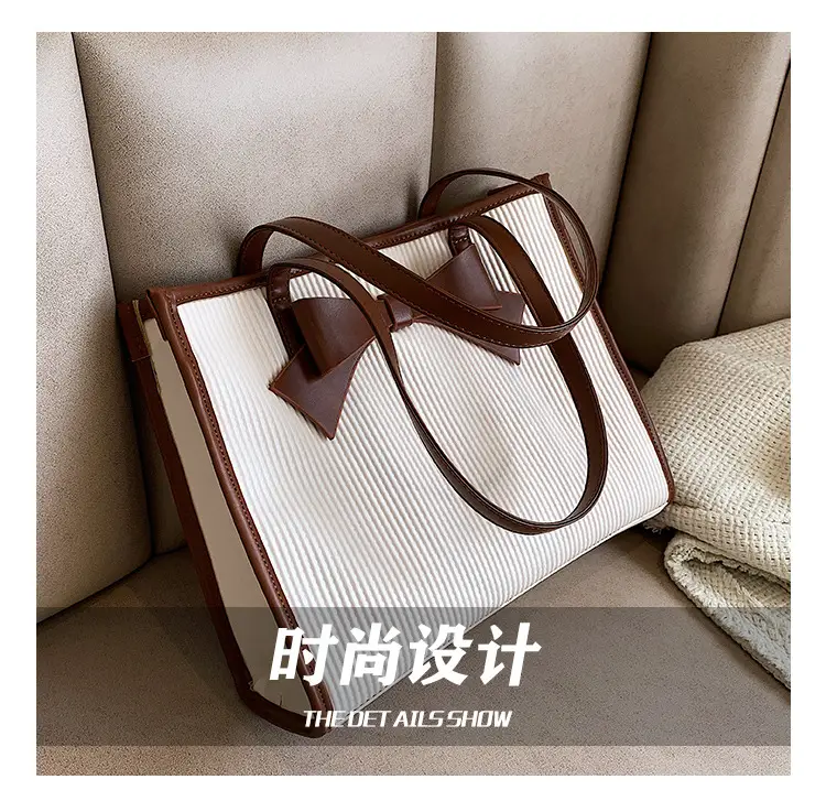 Women Large Capacity Shoulder Bag Commuter Style Satchel Tote — feature 7