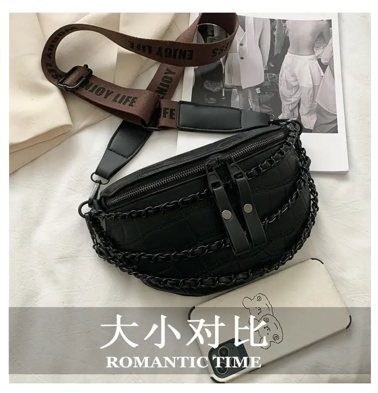 Women's Chain Crossbody Bag with Wide Strap 2023 — feature 1