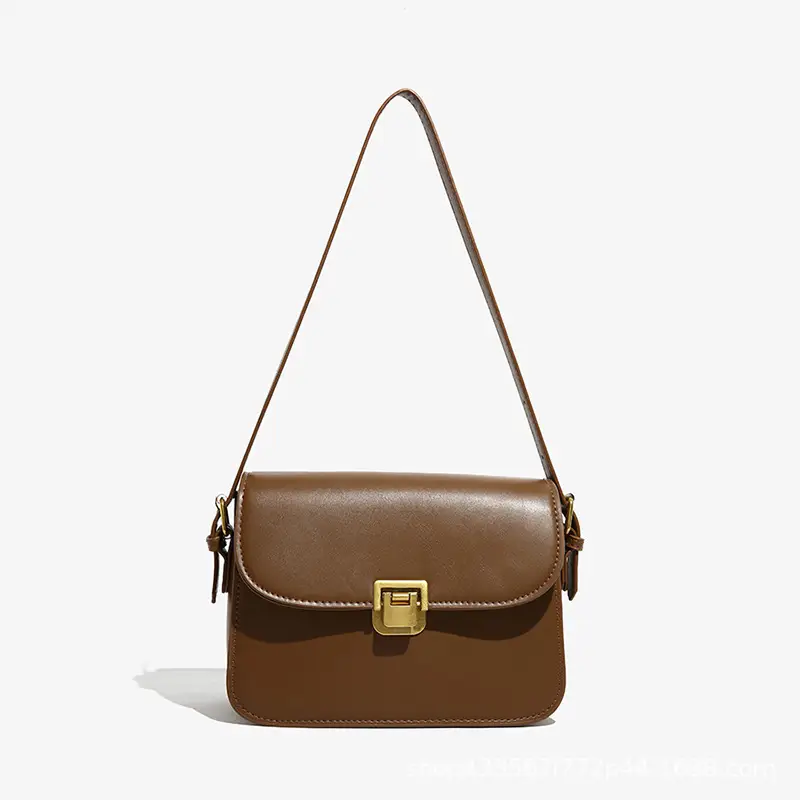 White Women's Western Style Lock Shoulder Bag 2023 - Image 6