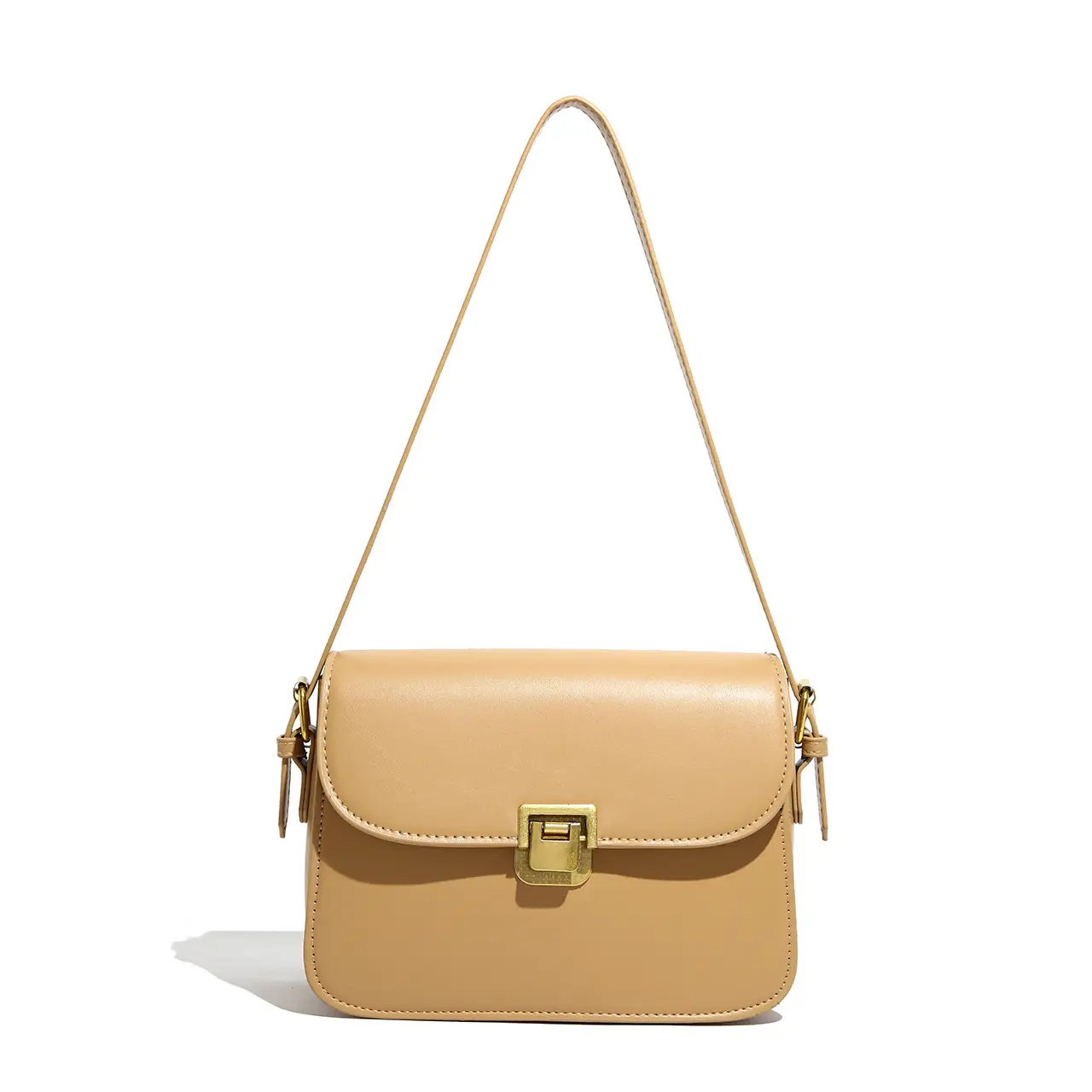 White Women's Western Style Lock Shoulder Bag 2023 - Image 5