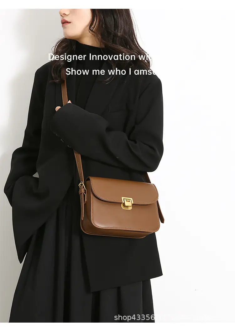 White Women's Western Style Lock Shoulder Bag 2023 β feature 15