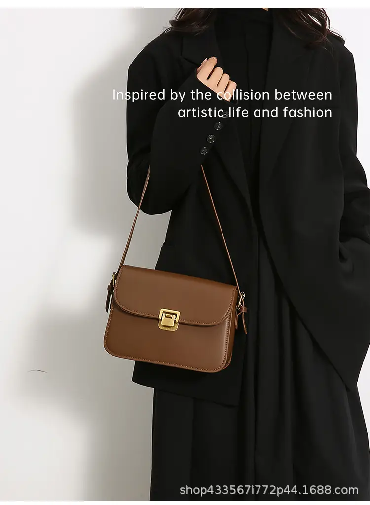 White Women's Western Style Lock Shoulder Bag 2023 β feature 16