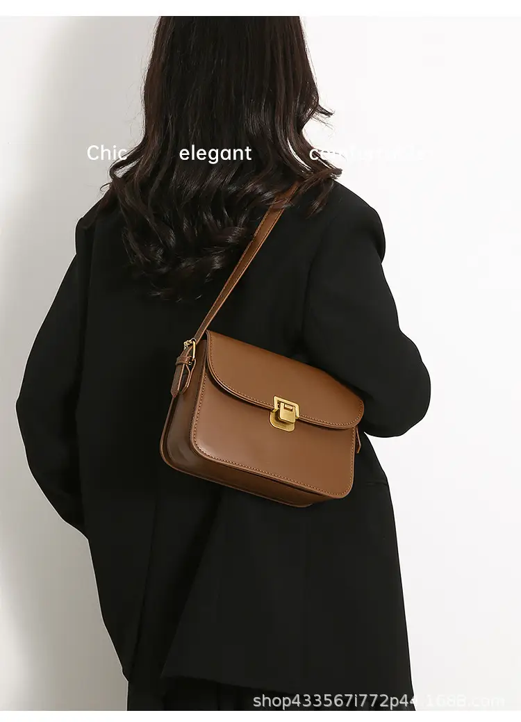 White Women's Western Style Lock Shoulder Bag 2023 β feature 17