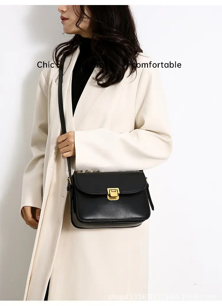 White Women's Western Style Lock Shoulder Bag 2023 β feature 18