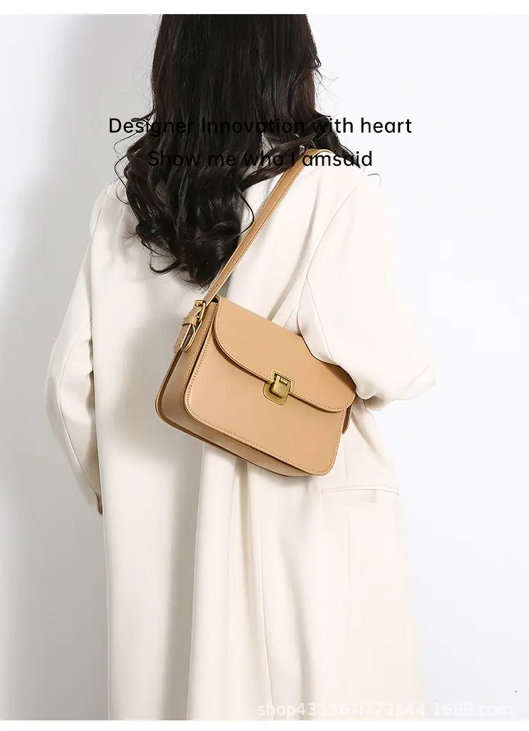 White Women's Western Style Lock Shoulder Bag 2023 β feature 25