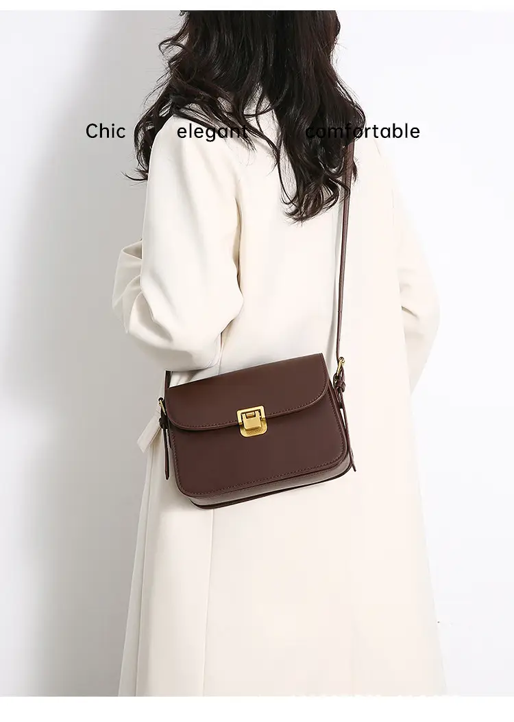 White Women's Western Style Lock Shoulder Bag 2023 β feature 28