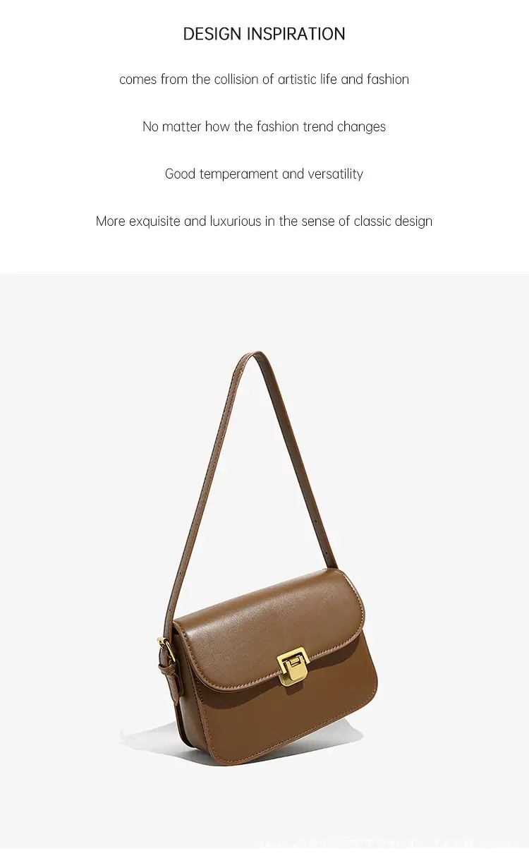 White Women's Western Style Lock Shoulder Bag 2023 β feature 3
