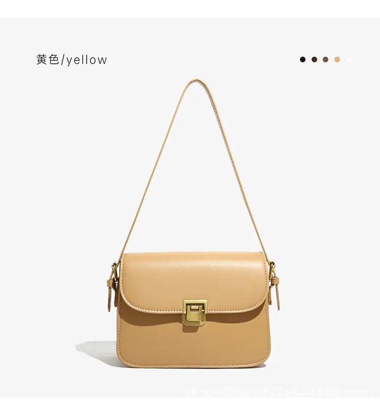 White Women's Western Style Lock Shoulder Bag 2023 β feature 33