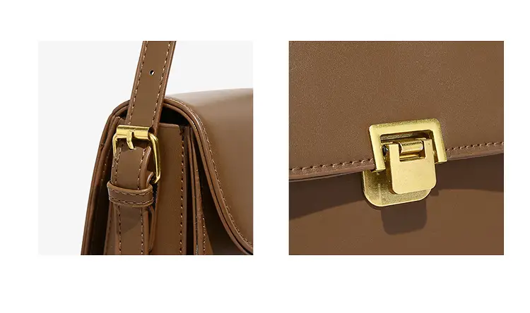 White Women's Western Style Lock Shoulder Bag 2023 β feature 4